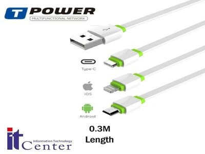 MOBILE CABLE TPOWER 2.4A 30CM