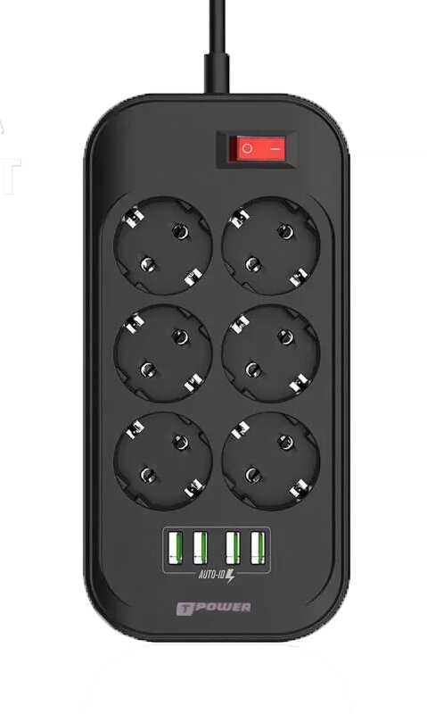 TPOWER 6SOCKET 4USB 